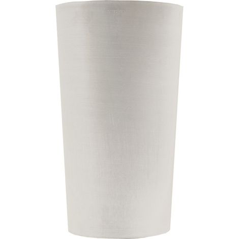 Pot de Fleurs Conique Gris Clair Ø30cm H52cm - Pot de Fleurs Haut en Plastique Recyclé - Design Italien ARTPLAST (1/5)