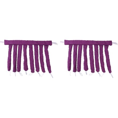 2pcs Bigoudis sans chaleur pour cheveux, rouleau à friser femme fille, bandeau coiffant maison (1/5)