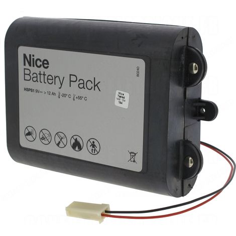 Pacco Batteria Battery Pack 9V 12AH Per Centrale Sirena Silentron NICE HSPS1