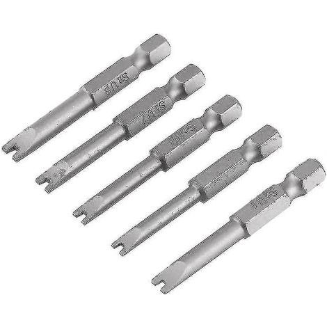 U-förmige Schraubendreherbits aus S2-Legierungsstahl, 1/4"-Sechskantschaft, magnetischer U-förmiger Schraubendreher, 5 Stück, 50 mm, Starlight (1/2)
