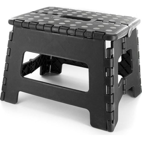 Marche pied pliable compact noir (1/4)