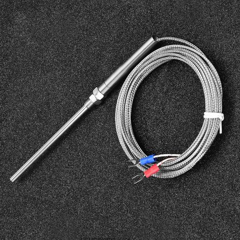 Temperaturfühler Typ K, Thermoelement, M8-Gewinde, 100 mm Länge (1/5)