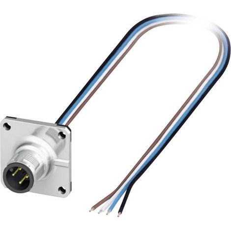 Phoenix Contact 1419991 Sensor-/Aktor-Einbausteckverbinder M12 Stecker, Einbau 0.50 m Polzahl Sensor