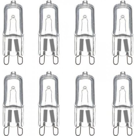 8 PZ Lampade Alogena Dimmerabile G9 33W 460 Lumen Bianco Caldo 2800K (1/3)