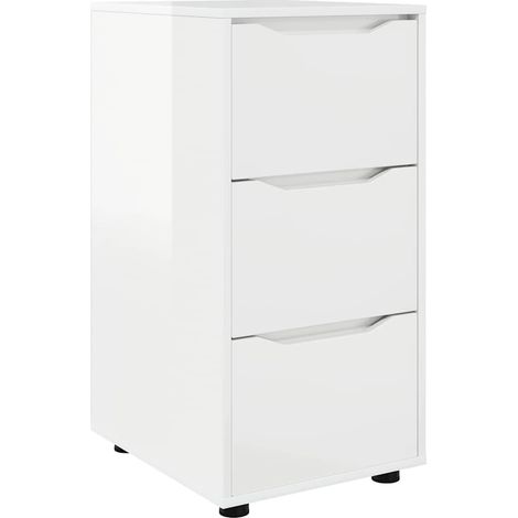 Maison Exclusive - Armadio Bianco Lucido 40 x 48 x 81 cm Legno multistrato