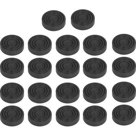 Protection pour meubles et appareils électroménagers, patin anti-vibrations en caoutchouc avec ventouses, tapis antidérapant et antibruit pour sols, avec ventouses. (1/5)