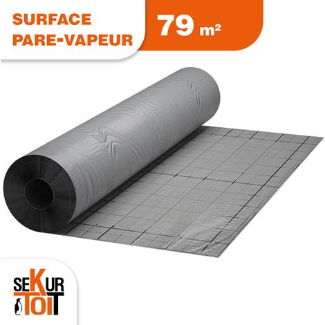 Pare-vapeur aluminium auto-adhésif – Rouleau 1,58 x 50 m - SEKURTOIT (1/2)