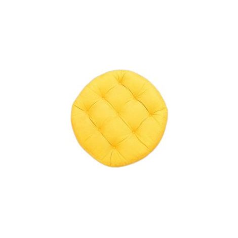 Coussin jaune - Dimensions approximatives : 55 x 55 x 12 cm (1/5)