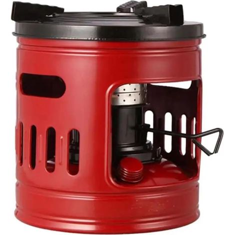 3-5 Personnes Pratique Portable extérieur 10 mèches brûleur à kérosène Camping poêle chauffages 1.5L Grande capacité Chauffage poêle à kérosène (1/5)