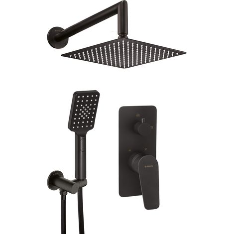 Set doccia fisso a incasso Nero Jasmin NAC N9JP (1/2)