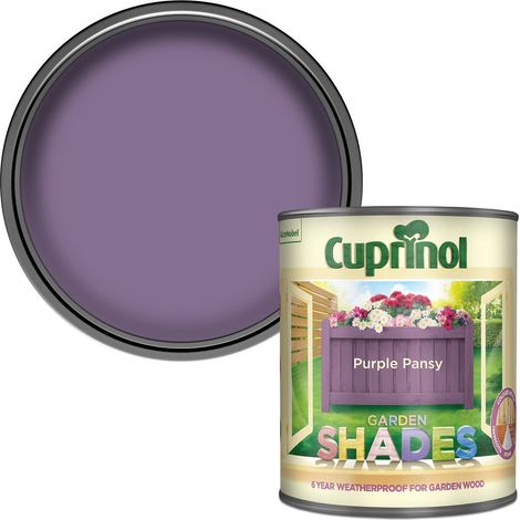 Cuprinol 5232364 Garden Shades Purple Pansy 1 litre CUPGSPP1L