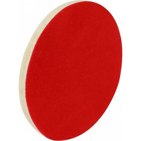 Disque de polissage en feutre Velcro 125 mm x 10 mm amio-02650 (1/4)