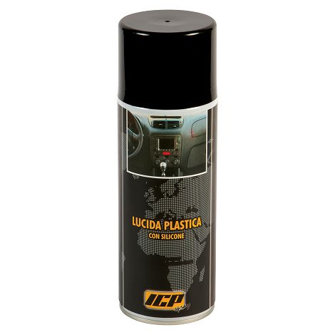 LUCIDATORE SPRAY PLASTICHE CRUSCOTTO CRUSCOTTI AUTO CON SILICONE LTF ICP 400 ml (1/2)