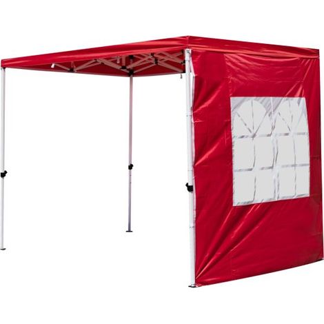 Laterales Individuales Carpas Plegables - Lateral con Ventana Inglesa 2 Metros Master - Rojo