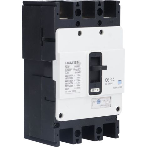 Disjoncteur 3P BMC thermodurcissable, cuivre, MCCB 100A, protection circuit modulaire, coffret étanche, interrupteur automatique. (1/5)