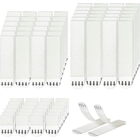 Strisce adesive ultra resistenti per appendere quadri senza danneggiare le superfici lisce, adatte per uso interno ed esterno, confezione da 36 pezzi. - AquaForge (1/5)