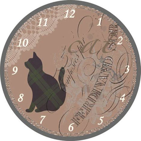 Reloj de pared Gato negro cm 30 Xtra 10883