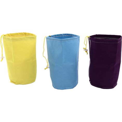 3 Pièces Sac Filtre 1 Gallon pour Extraction de Plantes, Fruits et Herbes - Polyester Résistant