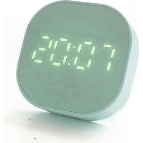 Minuteur étanche à écran tactile avec affichage de la température. adapté aux cuisines et salles de bains. horloge à ventouse verte. (1/3)
