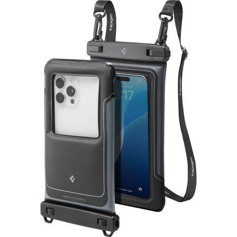 Funda impermeable Spigen A611P (paquete de 2) - negro mate