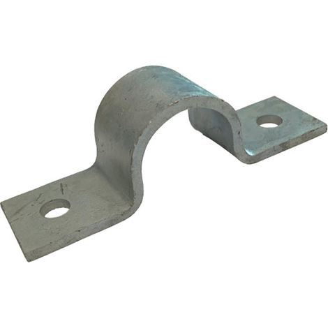 Pipe Saddle Clamp - Anchor - 62 mm ID, 58 mm IH, 30 x 3 mm Steel Galvanised (1/2)