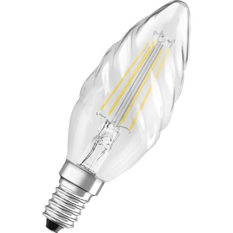 Osram Flamme Torsadée LED-Lampe 4W Transparent E14 (1/2)