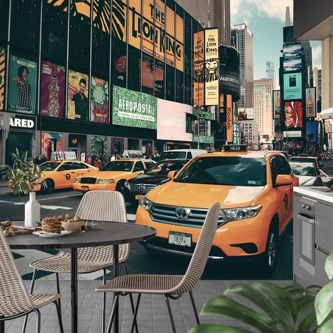 Papier peint panoramique - New York Taxi - 130 cm x 86 cm (1/4)
