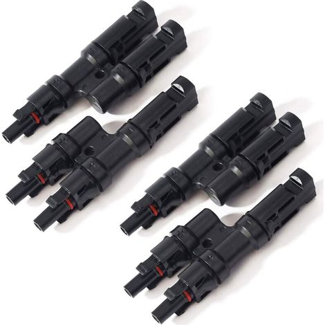 Solar Connection Connector Pair, MMF + FFM Pair Y-Connector, Parallel Connection Between Solar Modules MUMU (1/4)