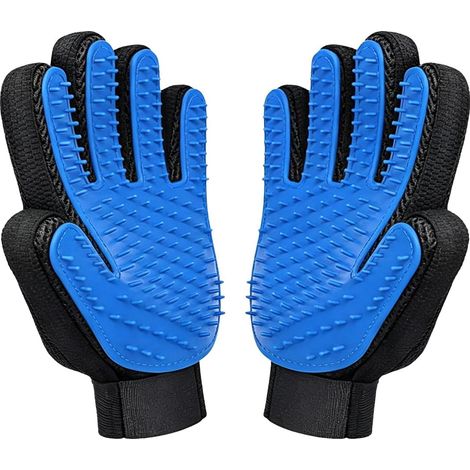 Lot de 2 gants de toilettage pour chats et chiens (1/5)