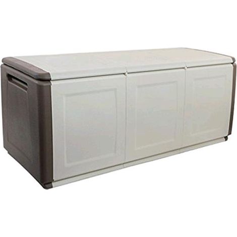 Art Plast Baule Da Giardino Portatutto Cm 138 X 53 X H 57 - Tortora/Ecru (1/2)