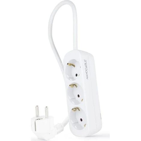 Base Multipla 3 Prese Cavo 1,4m Bianco 10.38.0003-ns (1/3)