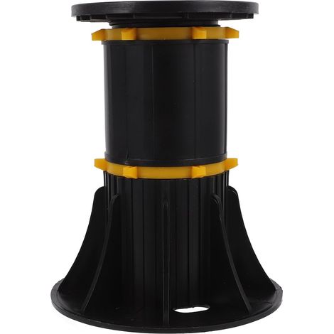 Support de Lit Réglable Noir en Abs pour Canapé et Meuble Pièce de Rechange, Surface Lisse, Structure Légère et Robuste, Usage pour Cadre, Stabilité Accrue (1/5)