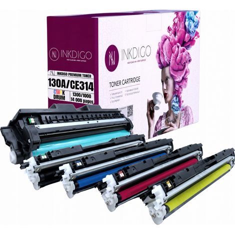 Tamburo Inkdigo + toner CF350 CE314 compatibile con HP MFPM176n MFPM177fw certificato TÜV (1/5)