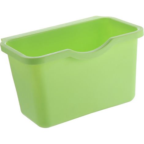 Poubelle suspendue permettant de gagner de l'espace, grande capacité, poubelle découverte pour la maison, cuisine, salle de bains, petite taille, vert (1/5)
