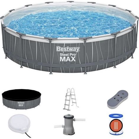 SET PISCINA STEEL PRO MAX 107X457CM