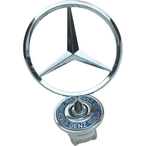 Emblème De Capot - Logo Mercedes Benz 44mm - Pour W124 W202 W203 W208 W210 - Pièce Unique (1/5)