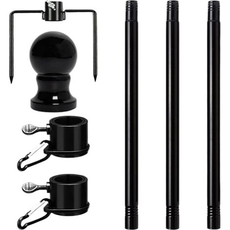 Set Fahnenmast für den Außenbereich verstellbar Höhe 1 2 m