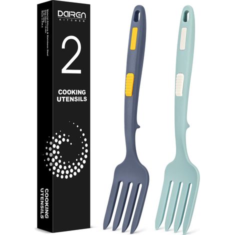 Grande fourchette de cuisson flexible en silicone, fouets antiadhésifs (1/5)
