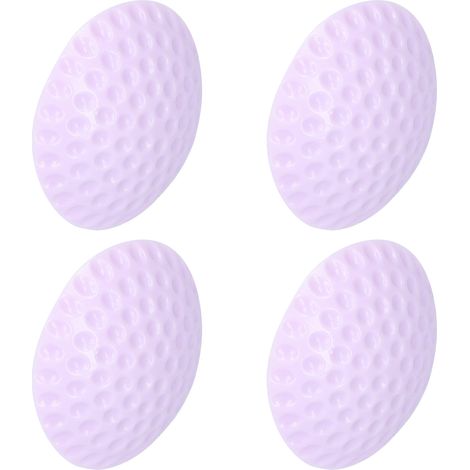 Lot de 10 butées de poignée de porte en silicone, protection anti-collision murale, auto-adhésives (violettes) (1/5)