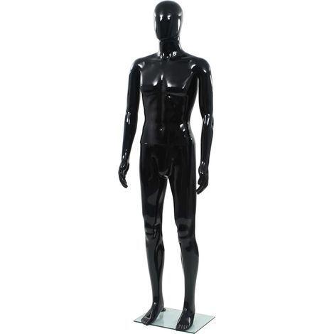 Teenpull – Männliche Schaufensterpuppe mit Glassockel Schwarz 185 cm (1/5)