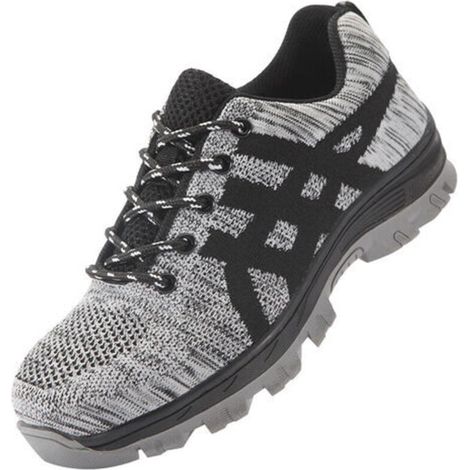 Choyclit – Chaussures de sécurité légères 43 – Embout en acier – Tige respirante en matière synthétique – Semelle caoutchouc résistante à l'usure