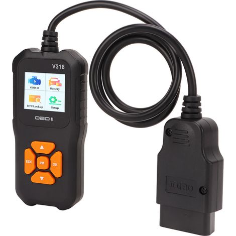 Scanner OBD2 V318, écran couleur 1,8 pouce, 10 langues, lecteur de codes défauts, outil de diagnostic automobile (1/5)
