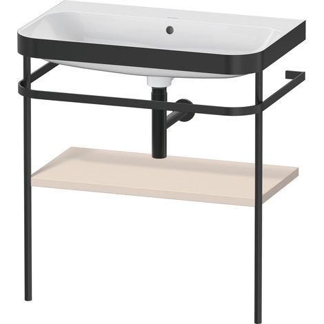Set Duravit Happy D.2 Plus con soporte metálico, 775x490mm, sin