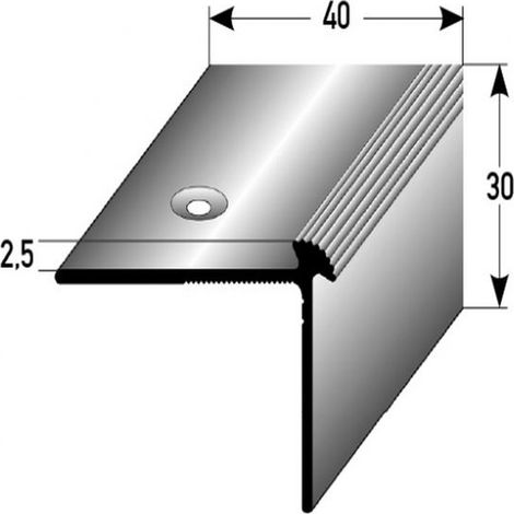 PROVISTON  Treppenkanten- & Winkelprofil  Aluminium  40 x 30 x 1000 mm  Bronze Hell  Winkel (1/2)