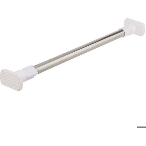 Barre de douche télescopique, acier inoxydable, sans trous, tringles à rideaux,tringles à rideaux de douche modernes (50-80 cm) (1/4)