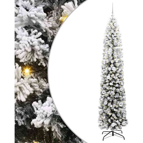 Árbol de Navidad artificial Verde 210 cm PVC, Acero y Plástico vidaXL