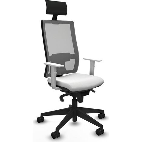 piqueras-y-crespo Chaise Confort Moderne blanc ergonomique (1/3)
