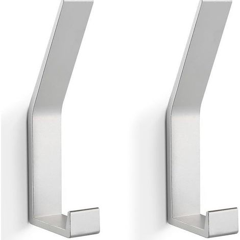6 Stück Kleiderhaken, Wandgarderobe. Für Jacken, Mäntel, Handtaschen usw. Haken für Küchen, Badezimmer, Foyers und Flure, Silber