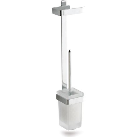 BELTRAN 21252 MILAN Escobillero Portarrollos Pared Cromo Adhesivo - ref: 064-21252