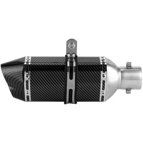 Komplette Auspuffanlage mit Krümmer und Slip-On-Schalldämpfer in Carbonfaser-Optik, passend für GY6 125